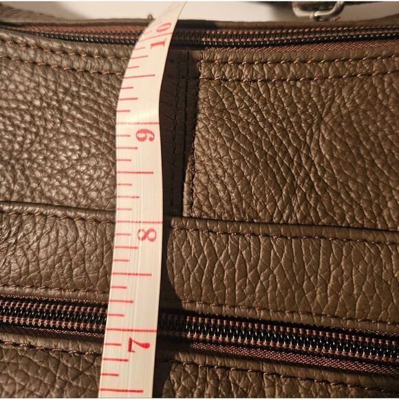 Women's Large Dark Brown Purse w/Multi Compartments EUC - Picture 15 of 16